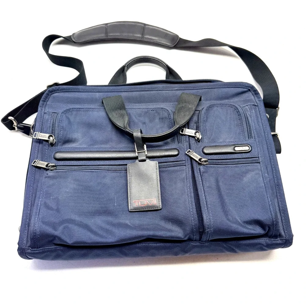 TUMI 26114D4 Briefcase Navy Blue Business Bag